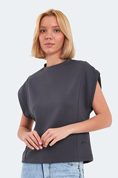 Slazenger Vincenza Women's Dark Gray T-Shirt