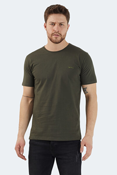 Slazenger Sander Ktn Set of 3 Men's White - Navy Blue - Khaki T-Shirts