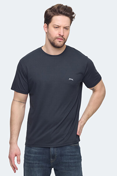 Slazenger Σετ KRATER με 3 ανδρικά μπλουζάκια εκρού - σκούρο γκρι - μπλε ναυτικό