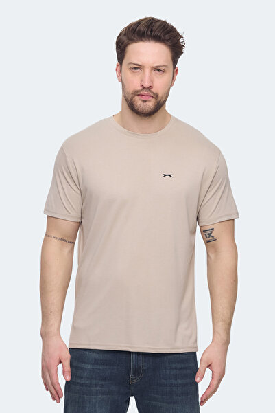 Slazenger Σετ KRATER με 2 ανδρικά μπλουζάκια μπεζ - σκούρο γκρι