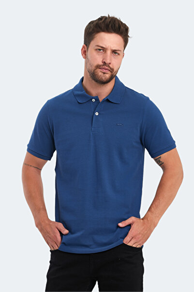 Slazenger SOHO 3 lü Set Erkek Saks Mavi - Yeşil - Beyaz Tişört