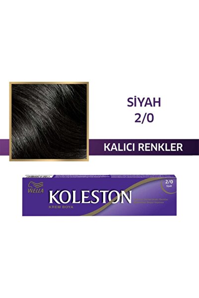 Wella Koleston Single Tüp Saç Boyası 2/0 Siyah