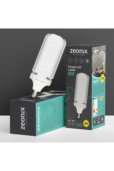 zeonix Pervane LED Lamba 40W - E27 - 3200lm - 30 Bin Saat Çalışma Süresi - 6500K