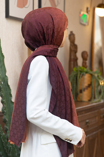 Vissona 57% حرير 43% قطن شال ملون بتصميم متدرج - 70x190 نوع الخياطة خياطة إيط...