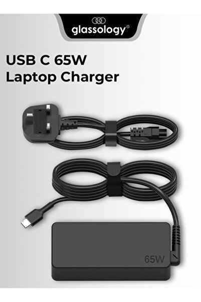 Glassology 65W USB-C Laptop Charger – Fast & Safe Charging for Dell & Chromebook