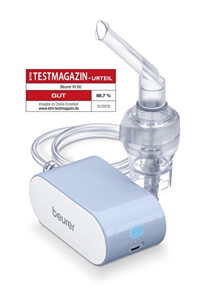 Beurer Ih 60 Kompresörlü Nebulizatör Cihazı Şarjlı Adaptörlü çantalı