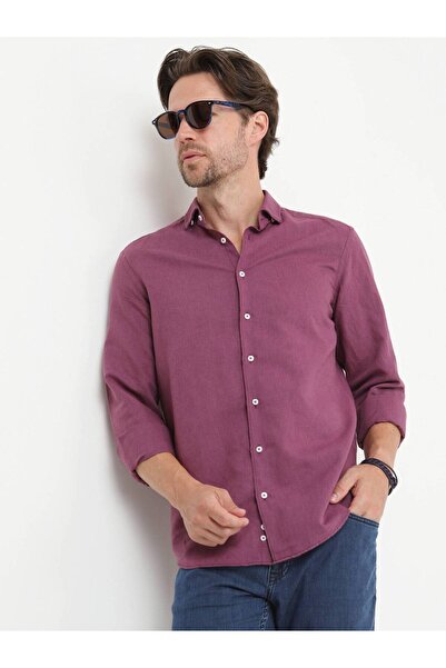 Kip Мурдем Дюз Регулярний крій Тканина Повсякденна сорочка з бавовняної суміші