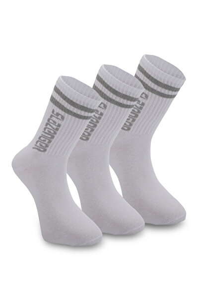 Slazenger Șosete sportive albe pentru bărbați JINN, pachet de 3