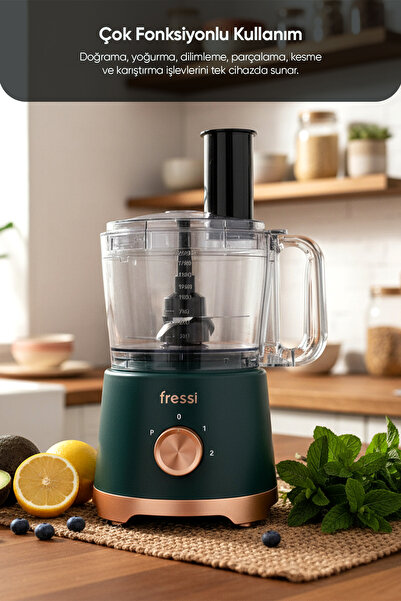 Fressi Power Blender Seti Mutfak Robotu Salata Doğrayıcı 2,5L 1200W FR-PBL02 Armonia