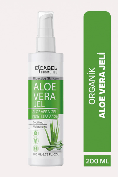 Escabel Organik Aloe Vera Güneş Ve Epilasyon Sonrası Vitaminli Parabensiz Jel...