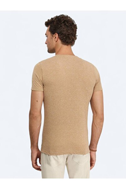 Kip Μπλουζάκι με στάμπα με λαιμόκοψη με λινό μείγμα