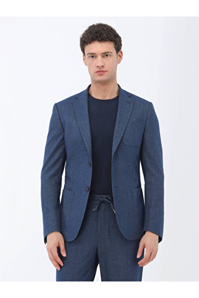 Kip Indigo Modern Fit Straight Suit