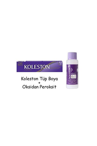 Wella Koleston Tüp Boya 50 ml - 6.35 Elegant Kahve + 20 Vol Oksidan Peroksit