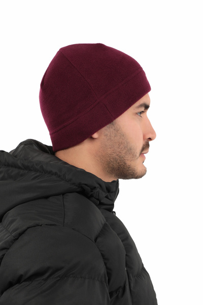 Slazenger Bent Polar Unisex Burgundy Beanie