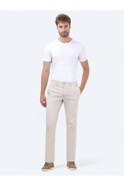 Kip Casual Slim Fit Cotton Blend - ίσιο υφαντό παντελόνι