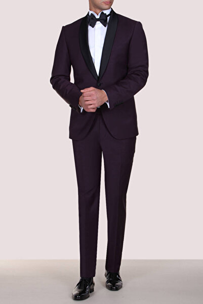 Kip Burgundy Tuxedo Suit