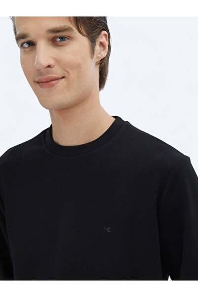 Kip Μαύρο φούτερ με λαιμόκοψη