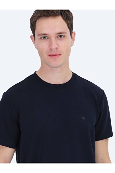 Kip Синій велосипедний комір Прямий T-Shirt