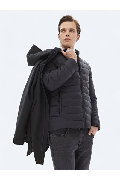 Kip Siyah Regular Fit Kelebek Yaka Casual Dokuma Kaban