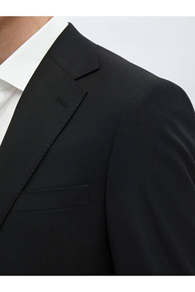 Kip Black Micro Modern Fit Eco-Friendly Wool Blend Suit