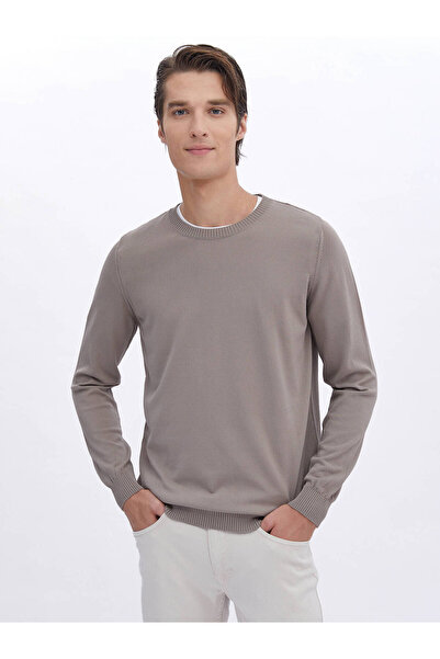 Kip Відкритий візон велосипедний комір, прямий трикотажний светр