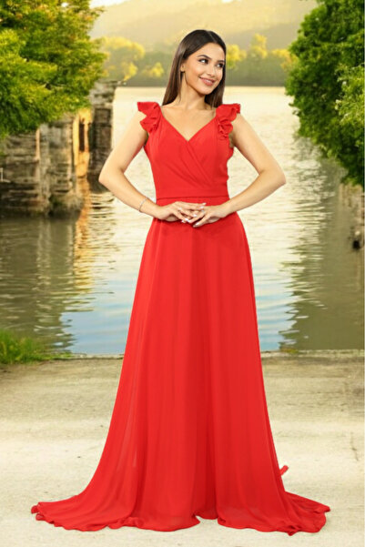 FaBe Fashion Valonlu Şifon Elbise