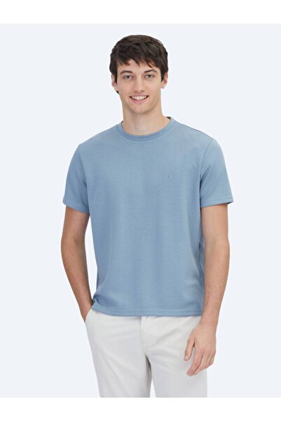 Kip Синя футболка з круглим вирізом