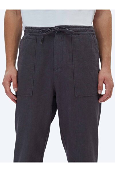 Kip Anthracite Jogging Fit Casual Παντελόνι - Υφαντό