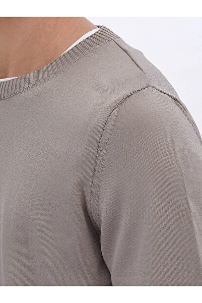 Kip Відкритий візон велосипедний комір, прямий трикотажний светр