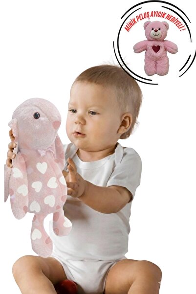 Solemia Ayıcık Hediyeli ! Oyun ve Uyku Arkadaşım Sevimli Uzun Kulak Bunny Pel...