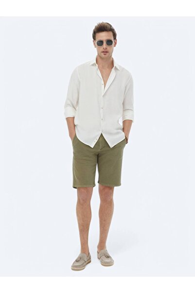 Kip Екрю Прямий Regular Fit Тканий Повсякденний Сорочка