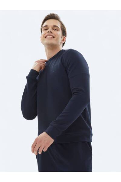 Kip Темно-синій світшот з капюшоном