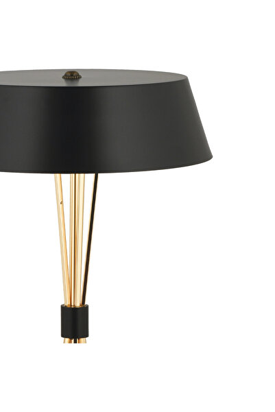 Apliqa Noris Tekli Gold Modern Oturma Odası, Yatak Odası, Salon Abajur