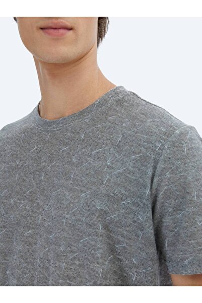 Kip Темно-синя футболка з бавовняною сумішшю та велосипедним коміром