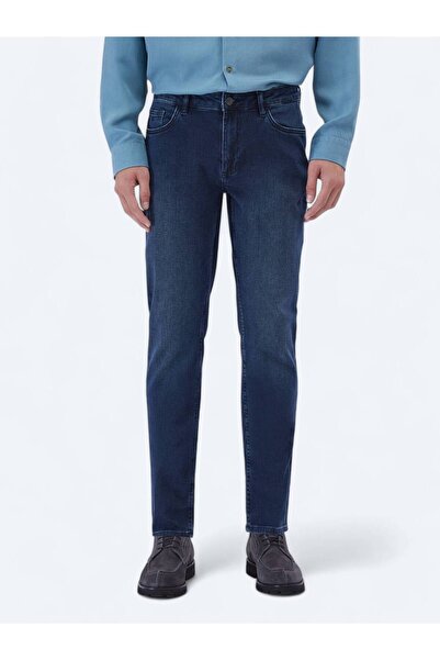 Kip Παντελόνι Indigo Slim Fit Denim και βαμβακερό μείγμα
