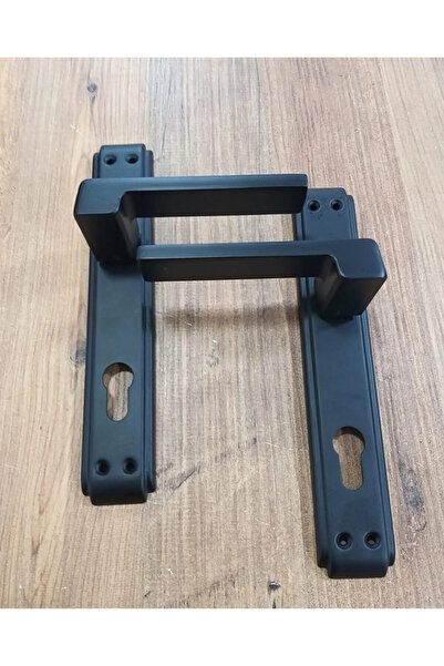 Sofuoğlu Lüx Paslanmaz Anka Aynalı Mat Siyah (YALE - CÜMLE) Kapı Kolu Alüminyum / Çelik