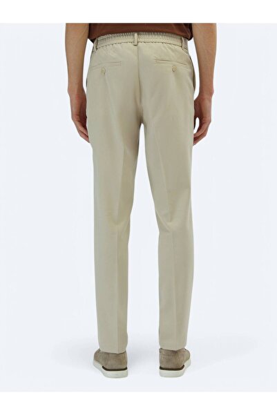 Kip Ekru Dokuma Jogging Fit Casual Pantolon