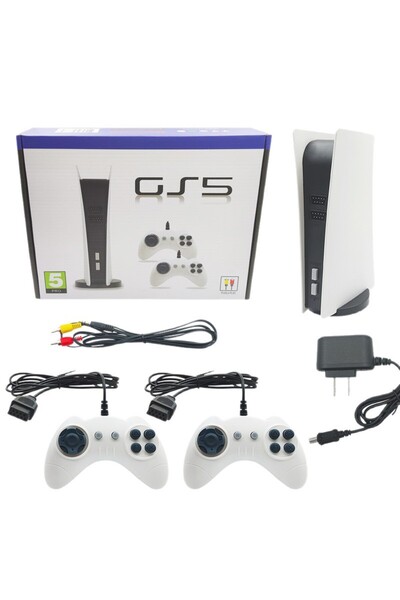 Games وحدة تحكم ألعاب GS5 5 عالية الدقة مع لوحة ألعاب مزدوجة، توصيل وتشغيل لعبة فيديو مدمجة في 20