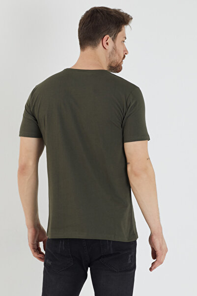 Slazenger Men's Khaki T-Shirt - Sander Ktn