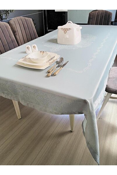 LİMAY Față de masă din țesătură teflon rezistentă la lichide - țesătură specială rezistentă la lichide - aspect de dantelă