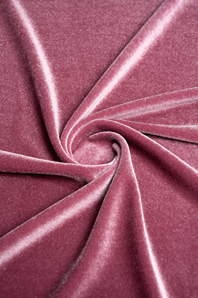 Kumaş Deposu Πλεκτό ύφασμα βελούδινο χρώμα ξερό τριαντάφυλλο