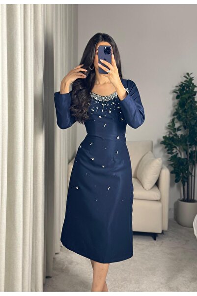 SELSAL فستان ميد ناعم