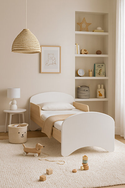 Kidy Woody Furniture Tidywoody Genç ve Çocuk Karyola - 90x190 Karyola - Tek K...