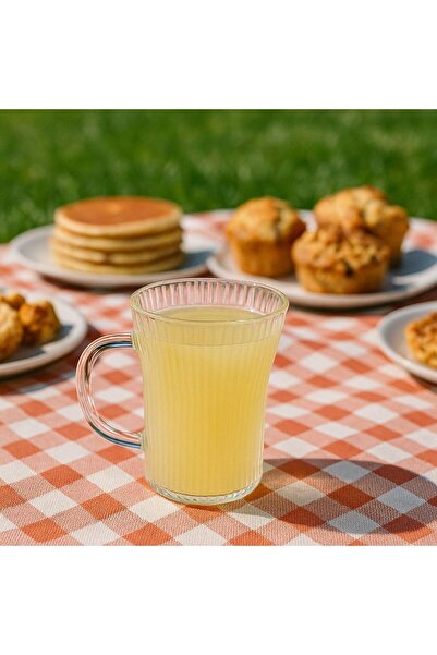 isra kristal Glass Mug with Handle - Coffee, Tea and Soft Drink Cup