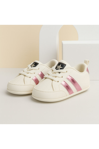 mia mia Stylish Striped Baby Girl Booties Size 18-19