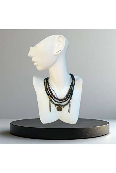 Alyas Aksesuar Handmade Row Necklace