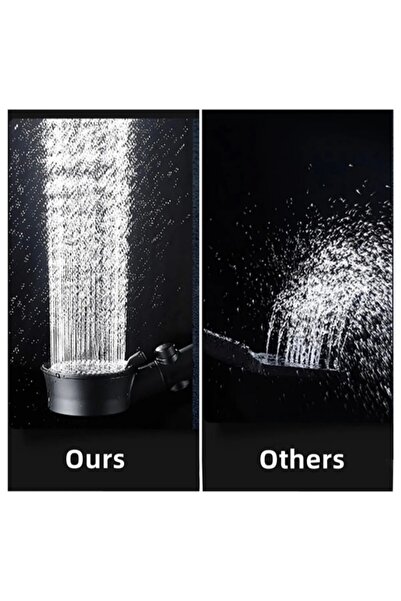 Plodna House Filtreli Beyaz Çelik 5 Fonksiyonlu Duş Başlığı Seti – 150 cm Çelik Örgülü Hortum + mafsal