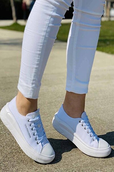 U.S. Polo Assn. Γυναικεία αθλητικά παπούτσια US Polo Cleme High Sole Canvas S...