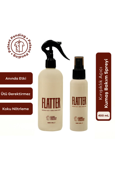 Flatter Kırışıklık Açıcı & Kumaş Bakım Spreyi 400ml + 100ml