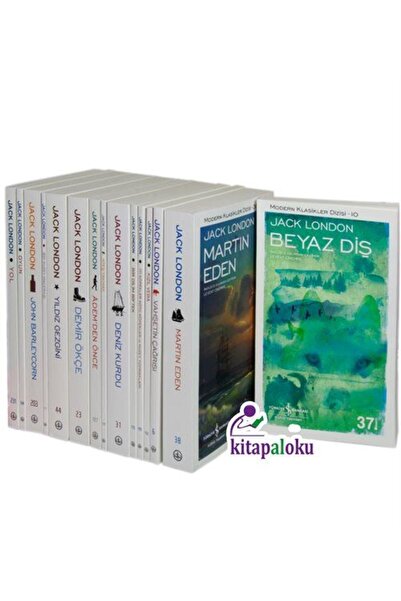 TÜRKİYE İŞ BANKASI KÜLTÜR YAYINLARI Jack London Kitapları (15 Kitap Set) Mode...